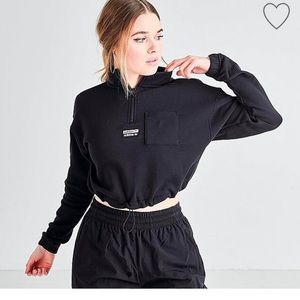 Adidas Original Black Crop Sweatshirt